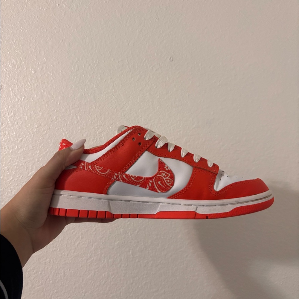 Nike Dunk Orange Paisley Sneakers